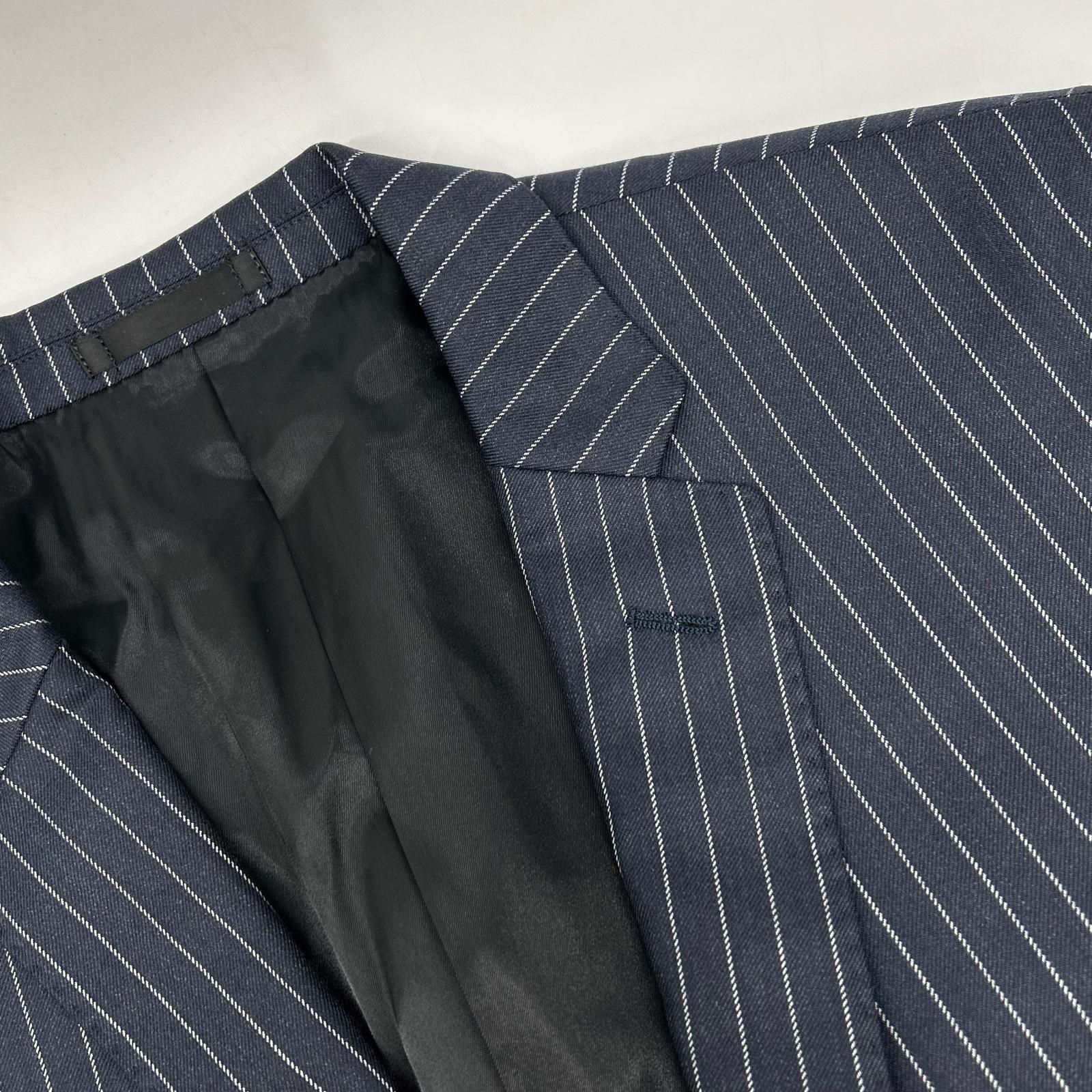 Burberry Black Label バーバリーブラックレーベル ネイビー ストライプ D1H22-607-08 2ピース スーツ スーツ セットアップ