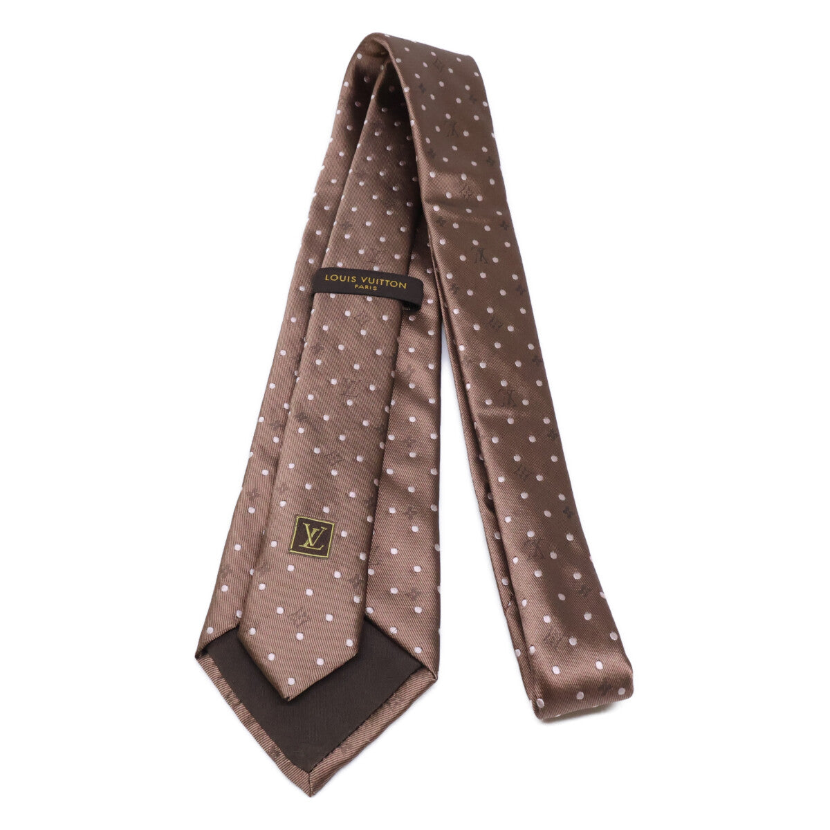 路易威登（Louis Vuitton）圆点和Monogram图案真丝领带