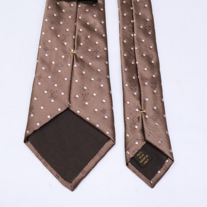 路易威登（Louis Vuitton）圆点和Monogram图案真丝领带