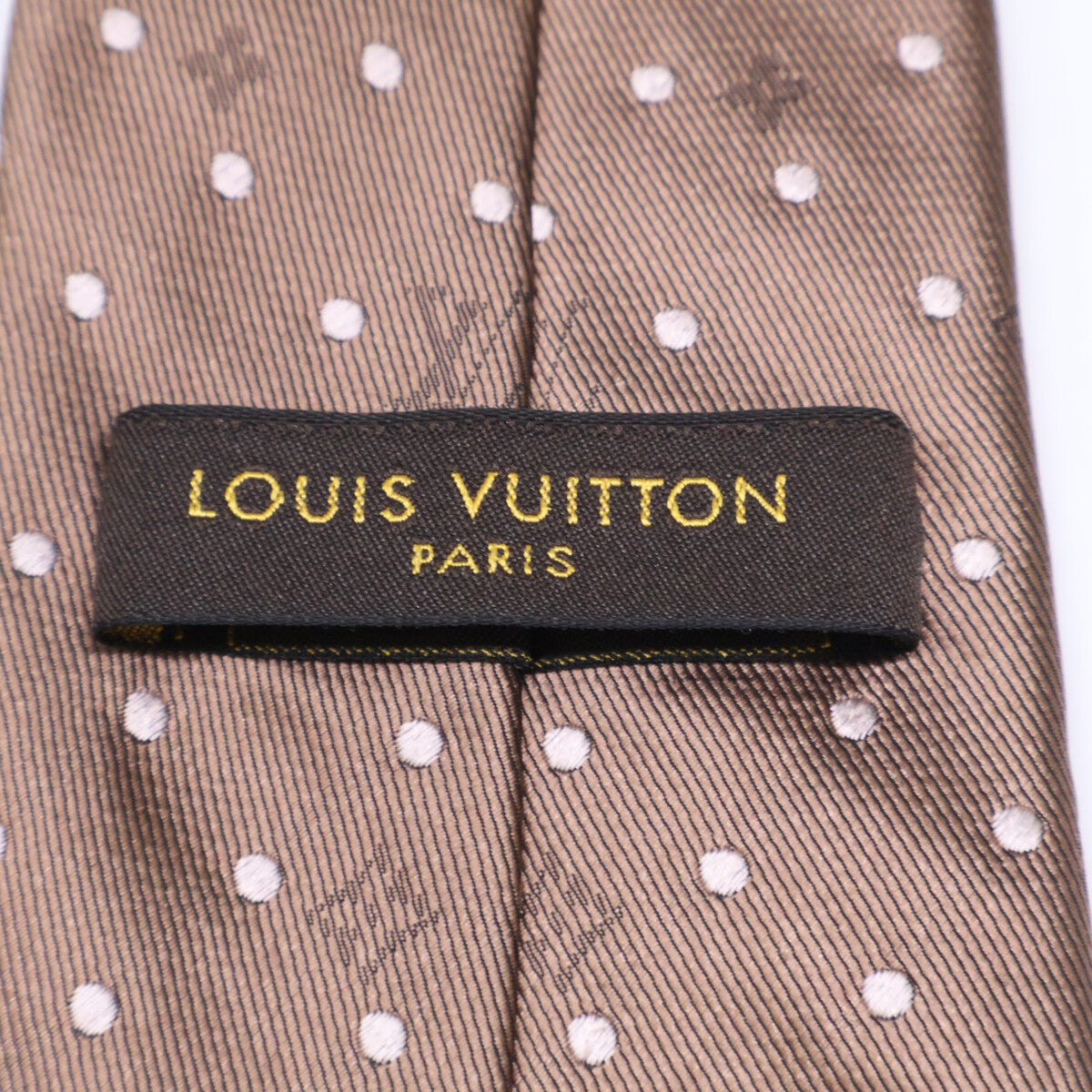 路易威登（Louis Vuitton）圆点和Monogram图案真丝领带