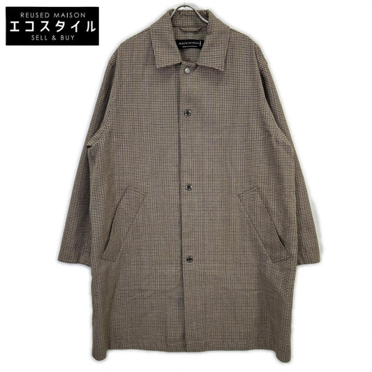 MACKINTOSH マッキントッシュ ブラウン GM-1058 ハウンドトゥース GTS HALKIRK コート コート