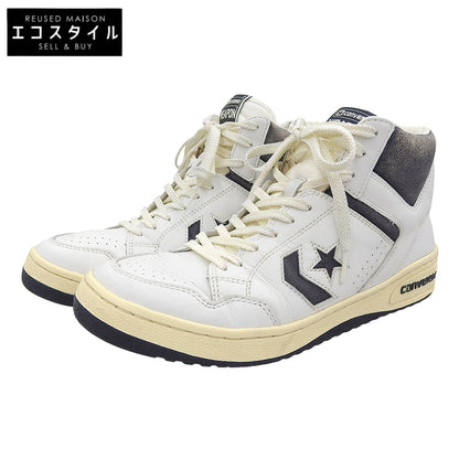 CONVERSE コンバース 美品 WEAPON VTG HI スニーカー シューズ メンズ ホワイト/ブラック 27cm 34201760 シューズ 27