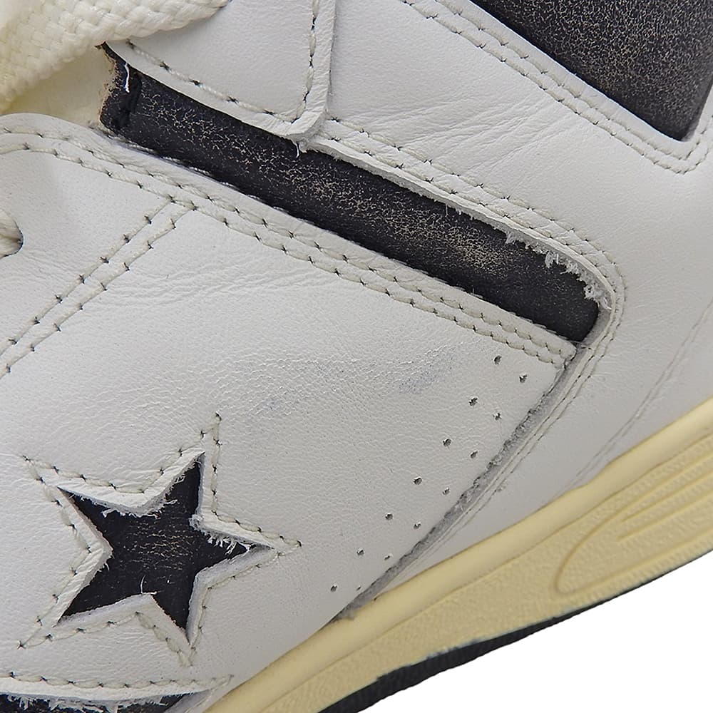 CONVERSE コンバース 美品 WEAPON VTG HI スニーカー シューズ メンズ ホワイト/ブラック 27cm 34201760 シューズ 27