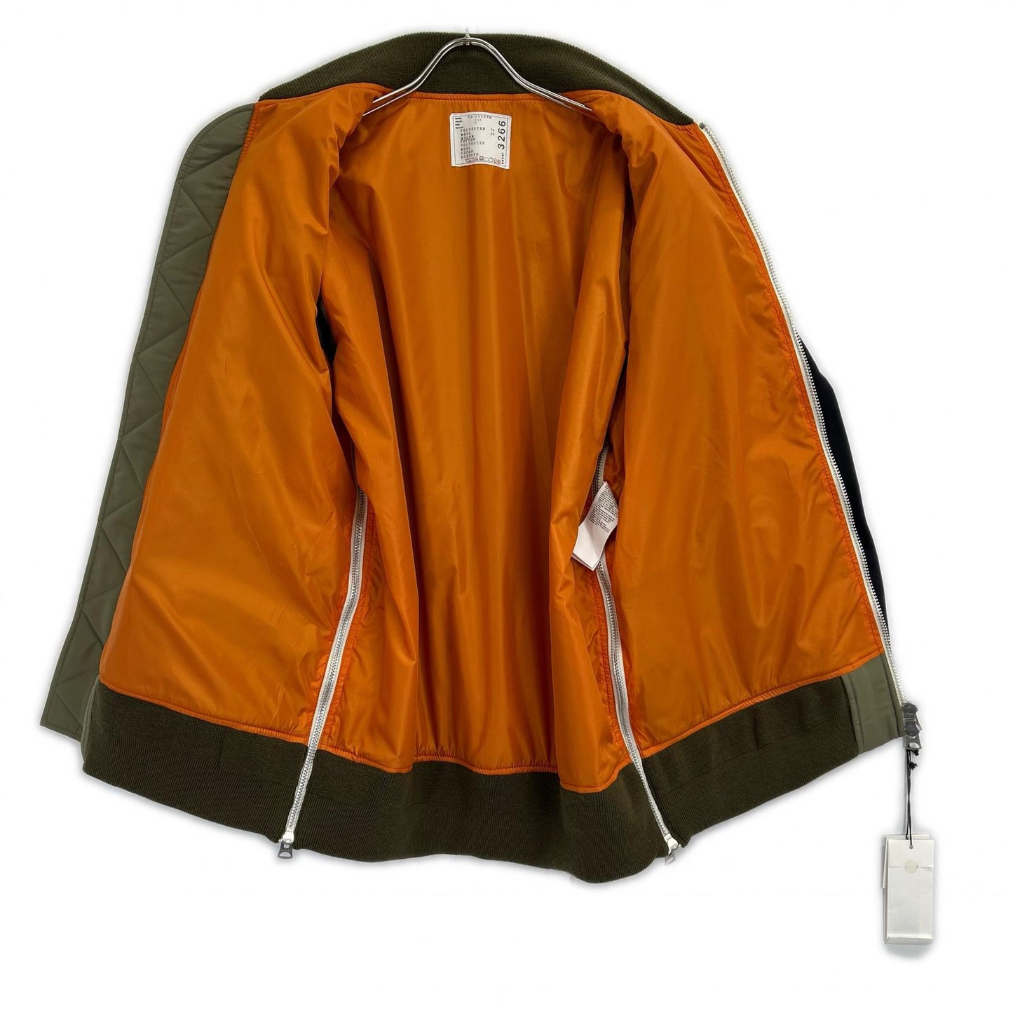 sacai サカイ 【新品同様/24年製】24-03266M Suiting × Nylon Twill Jacket MA-1ドッキングジャケット ジャケット 3
