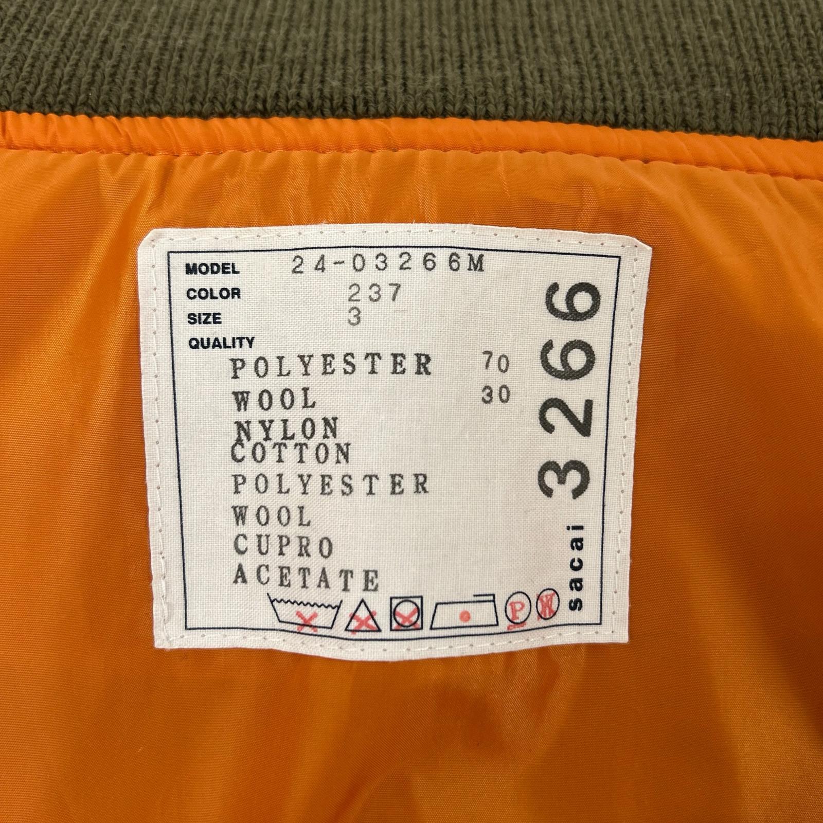 sacai サカイ 【新品同様/24年製】24-03266M Suiting × Nylon Twill