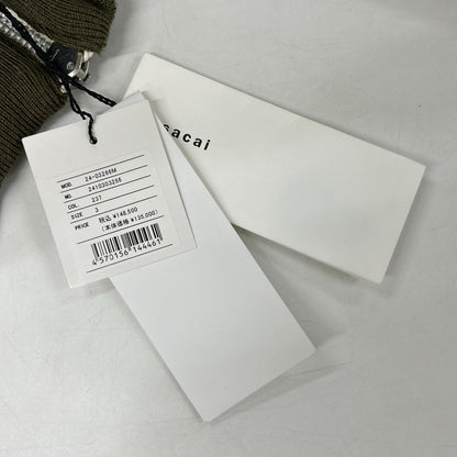 sacai サカイ 【新品同様/24年製】24-03266M Suiting × Nylon Twill Jacket MA-1ドッキングジャケット ジャケット 3