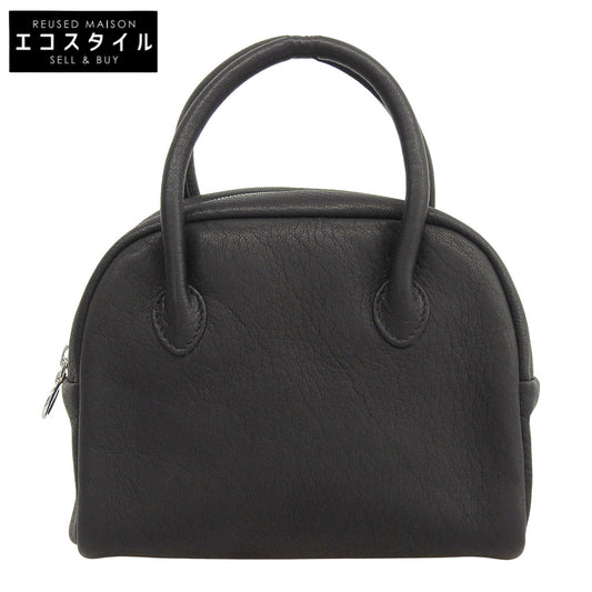 Aeta アエタ 美品 ボストンミニ ディアレザー ハンドバッグ レディース ブラック DA24 ハンドバッグ