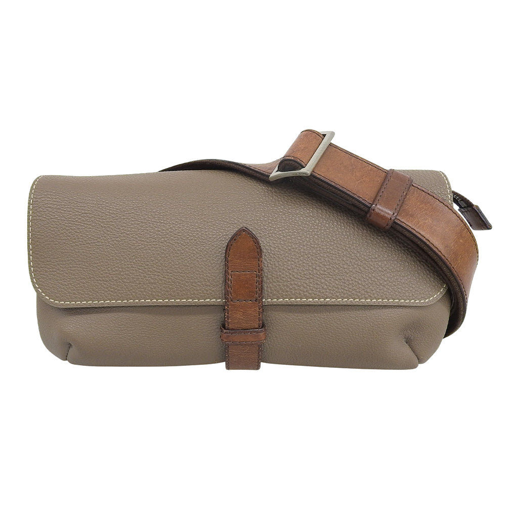 WILDSWANS ワイルドスワンズ PISTE レザー ボディバッグ ウエストバッグ レディース ブラウングレー ボディバッグ
