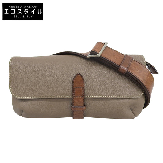 WILDSWANS ワイルドスワンズ PISTE レザー ボディバッグ ウエストバッグ レディース ブラウングレー ボディバッグ