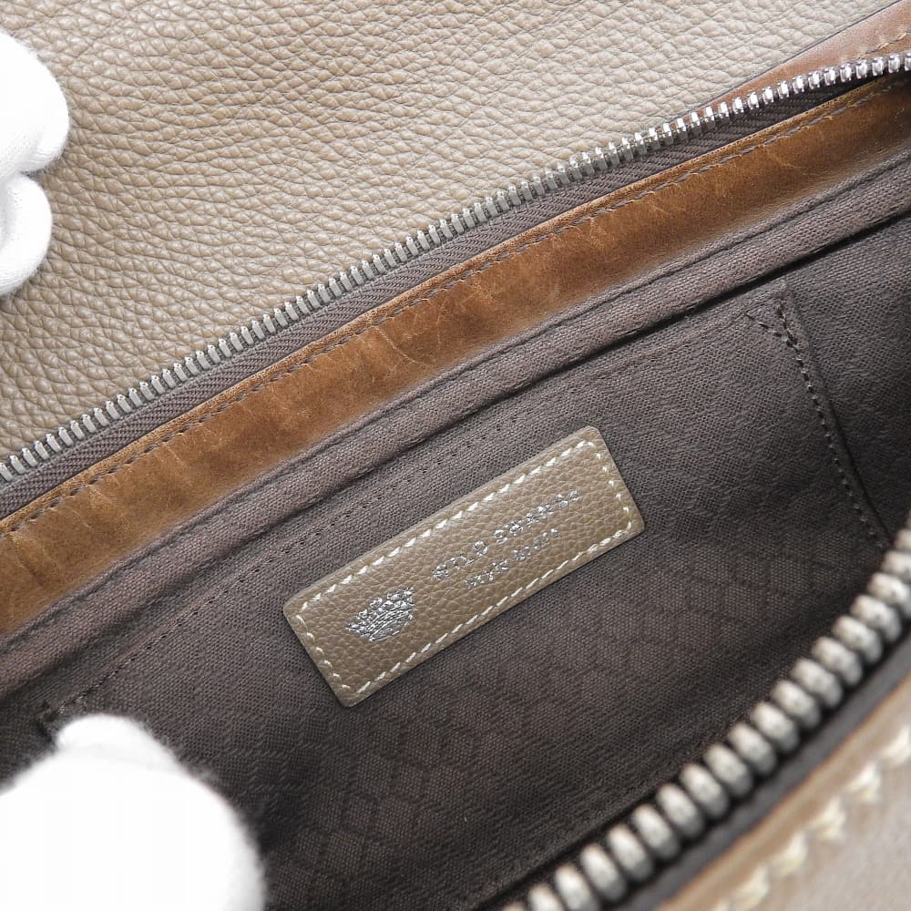 WILDSWANS ワイルドスワンズ PISTE レザー ボディバッグ ウエストバッグ レディース ブラウングレー ボディバッグ