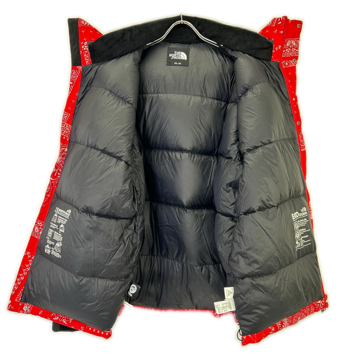 THE NORTH FACE 北面 红色 腰果花纹 NJ2DN63B NOVELTY ULTIMATE 羽绒服 夹克 2XL