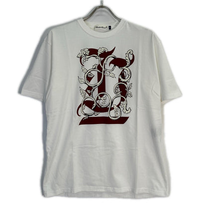 UNDERCOVER アンダーカバー ﾎﾜｲﾄ UC2E3807 ｱﾙﾌｧﾍﾞｯﾄﾌﾛﾝﾄ ﾌﾟﾘﾝﾄTｼｬﾂ トップス 2