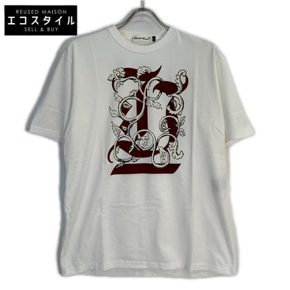 UNDERCOVER アンダーカバー ﾎﾜｲﾄ UC2E3807 ｱﾙﾌｧﾍﾞｯﾄﾌﾛﾝﾄ ﾌﾟﾘﾝﾄTｼｬﾂ トップス 2