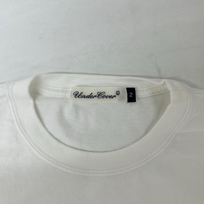 UNDERCOVER アンダーカバー ﾎﾜｲﾄ UC2E3807 ｱﾙﾌｧﾍﾞｯﾄﾌﾛﾝﾄ ﾌﾟﾘﾝﾄTｼｬﾂ トップス 2