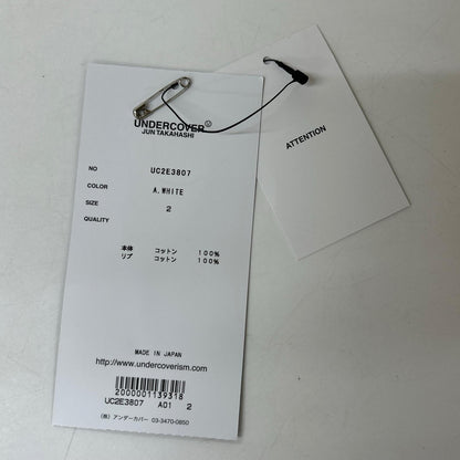 UNDERCOVER アンダーカバー ﾎﾜｲﾄ UC2E3807 ｱﾙﾌｧﾍﾞｯﾄﾌﾛﾝﾄ ﾌﾟﾘﾝﾄTｼｬﾂ トップス 2