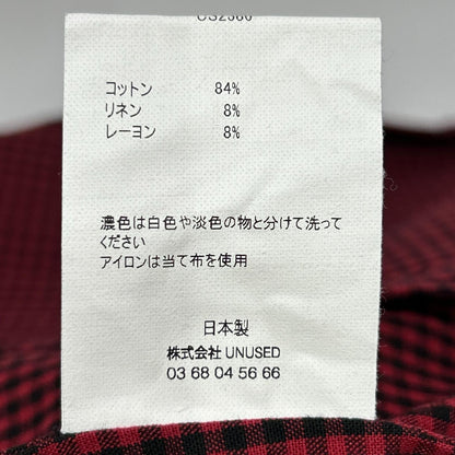 UNUSED アンユーズド US2386-C001S3t チェック柄 シャツジャケット ジャケット