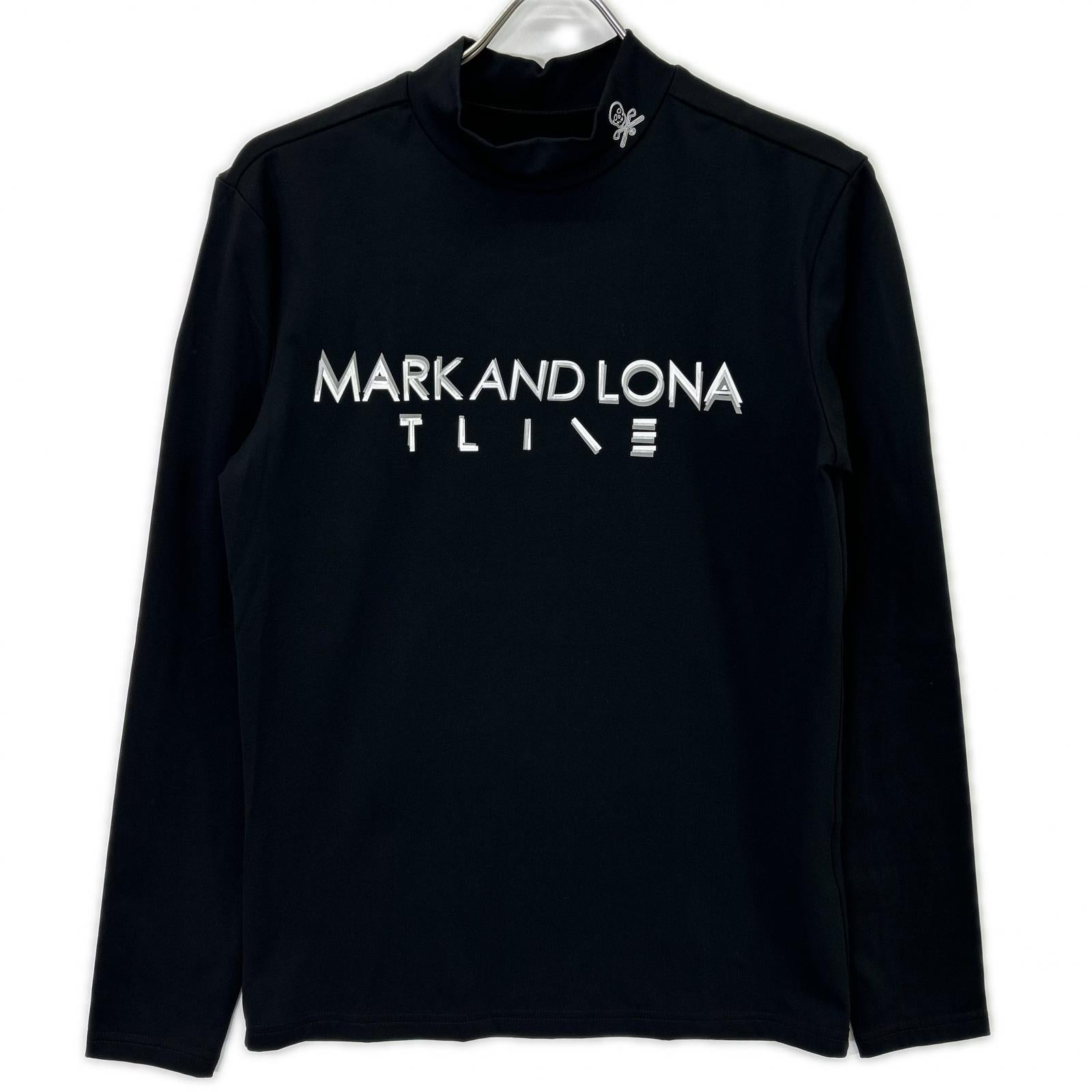 MARK&LONA マークアンドロナ ブラック MXM-5C-AA71 シグ サーモ モックネック シャツ トップス
