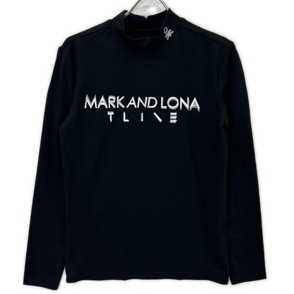 MARK&LONA マークアンドロナ ブラック MXM-5C-AA71 シグ サーモ モックネック シャツ トップス