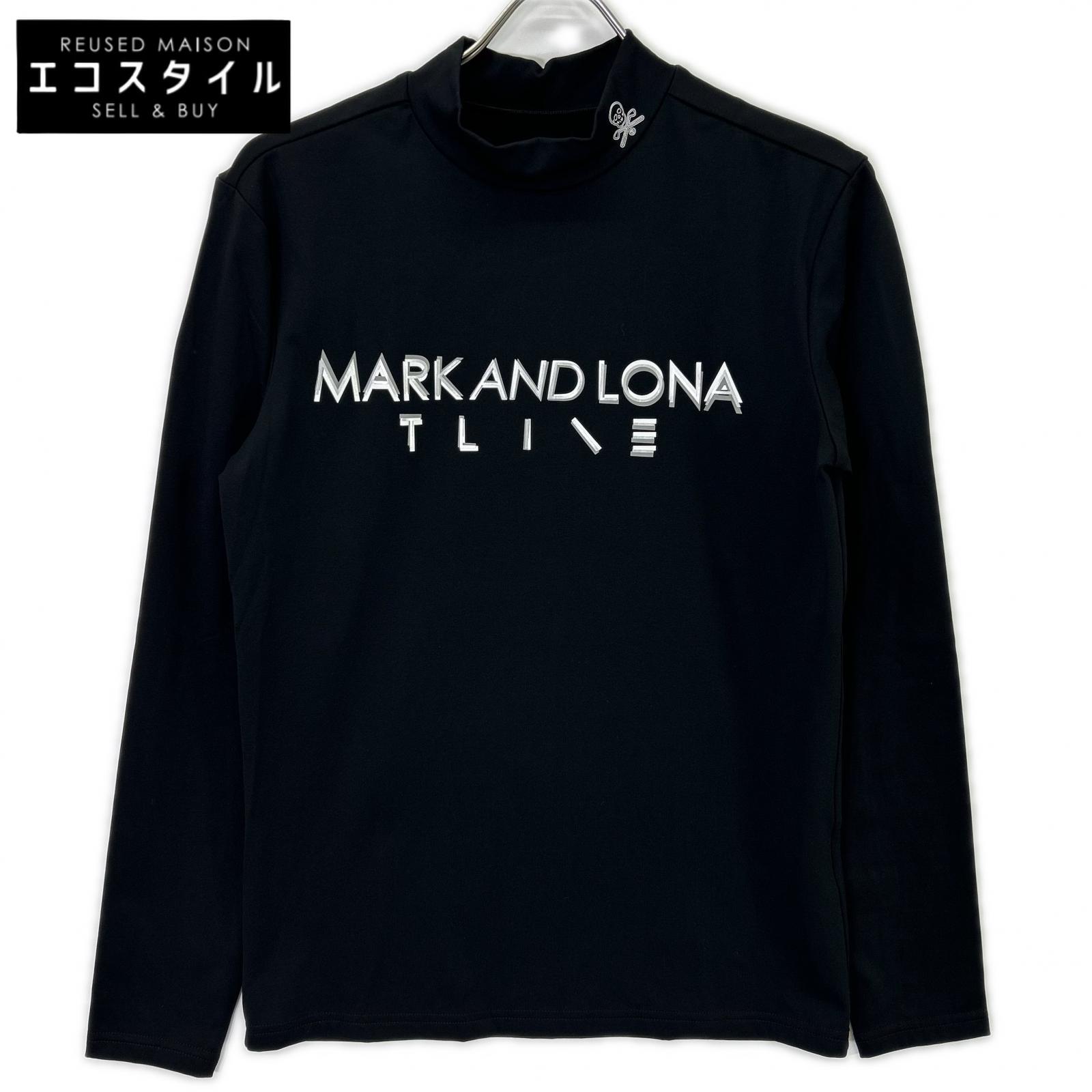 MARK&LONA マークアンドロナ ブラック MXM-5C-AA71 シグ サーモ モックネック シャツ トップス