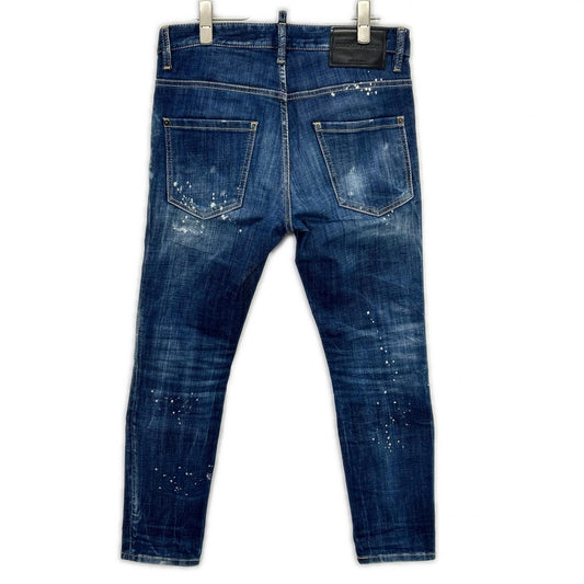 DSQUARED2 ディースクエアード インディゴ S74LB1660 SKATER ストレッチ ダメージ デニム ボトムス