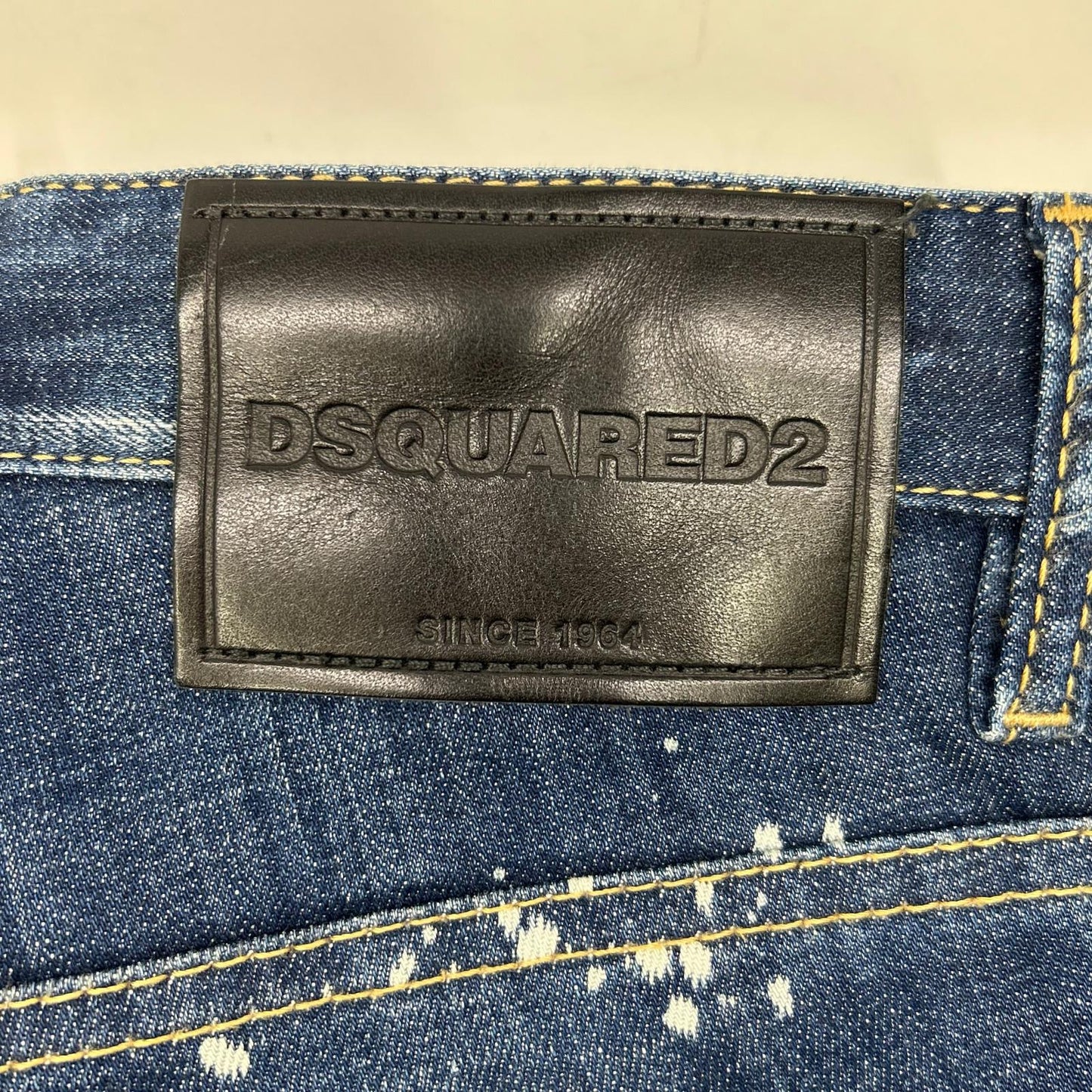 DSQUARED2 Indigo S74LB1660 SKATER Stretch Distressed Denim Bottoms