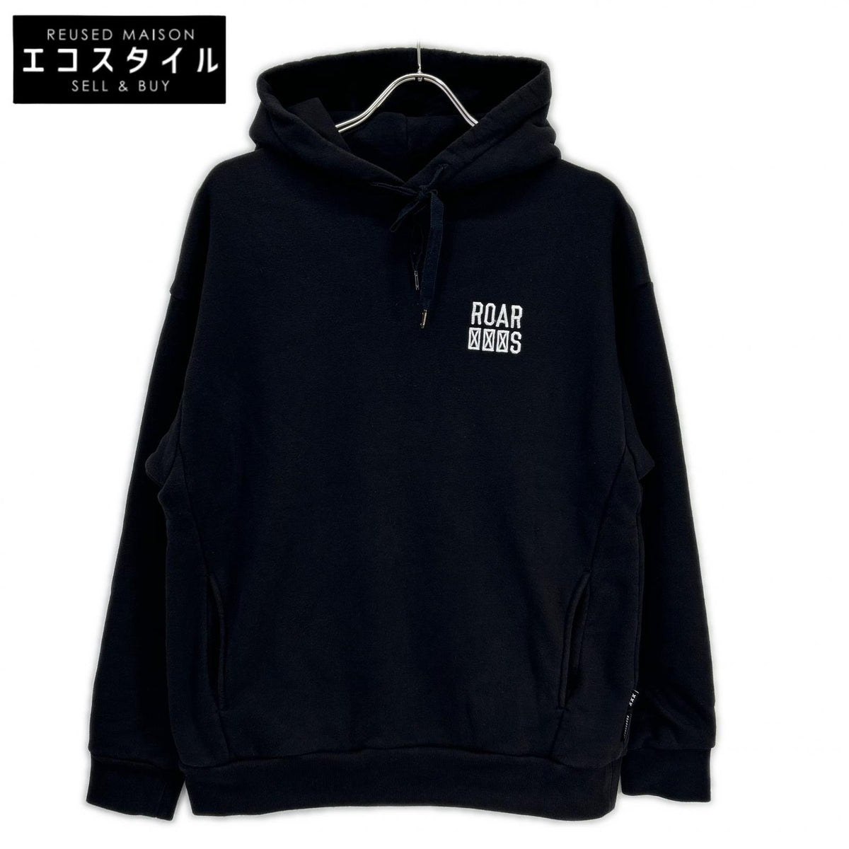 GOD SELECTION XXX ゴッドセレクショントリプルエックス ×roarguns ブラック 23SRB-GS01 コラボレーション フーディー トップス