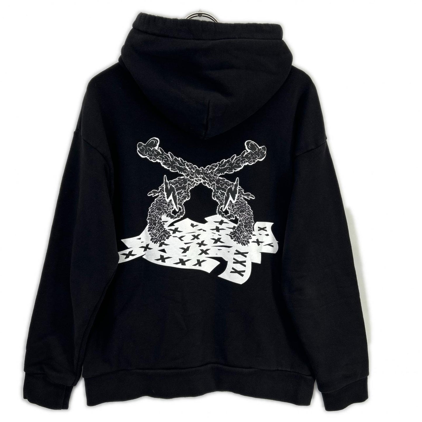 GOD SELECTION XXX ゴッドセレクショントリプルエックス ×roarguns ブラック 23SRB-GS01 コラボレーション フーディー トップス