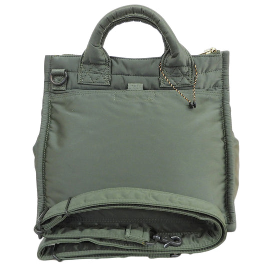 PORTER Square Tote Bag 2WAY Bag Men's Sage Green 622-27844 Tote Bag