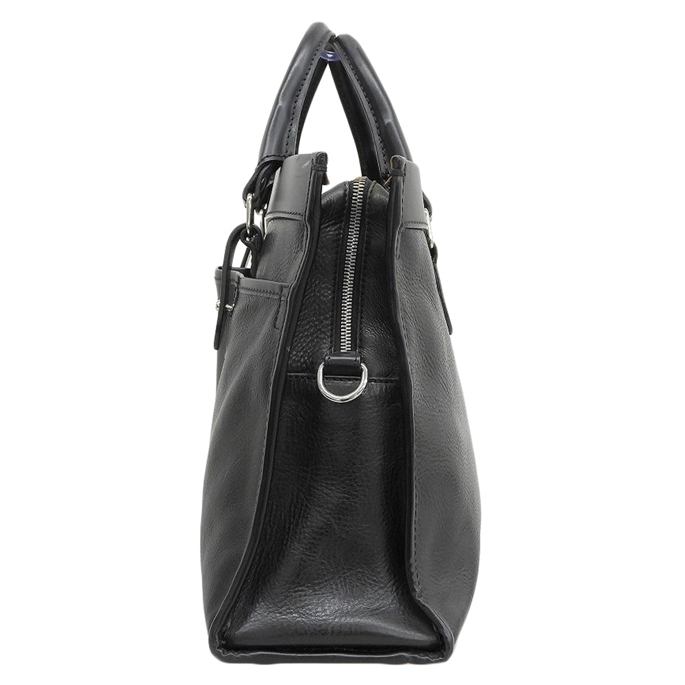 STEFANOMANO Stefano Mano Leather 2-Way Briefcase Business Bag Men's Black Business Bag Briefcase