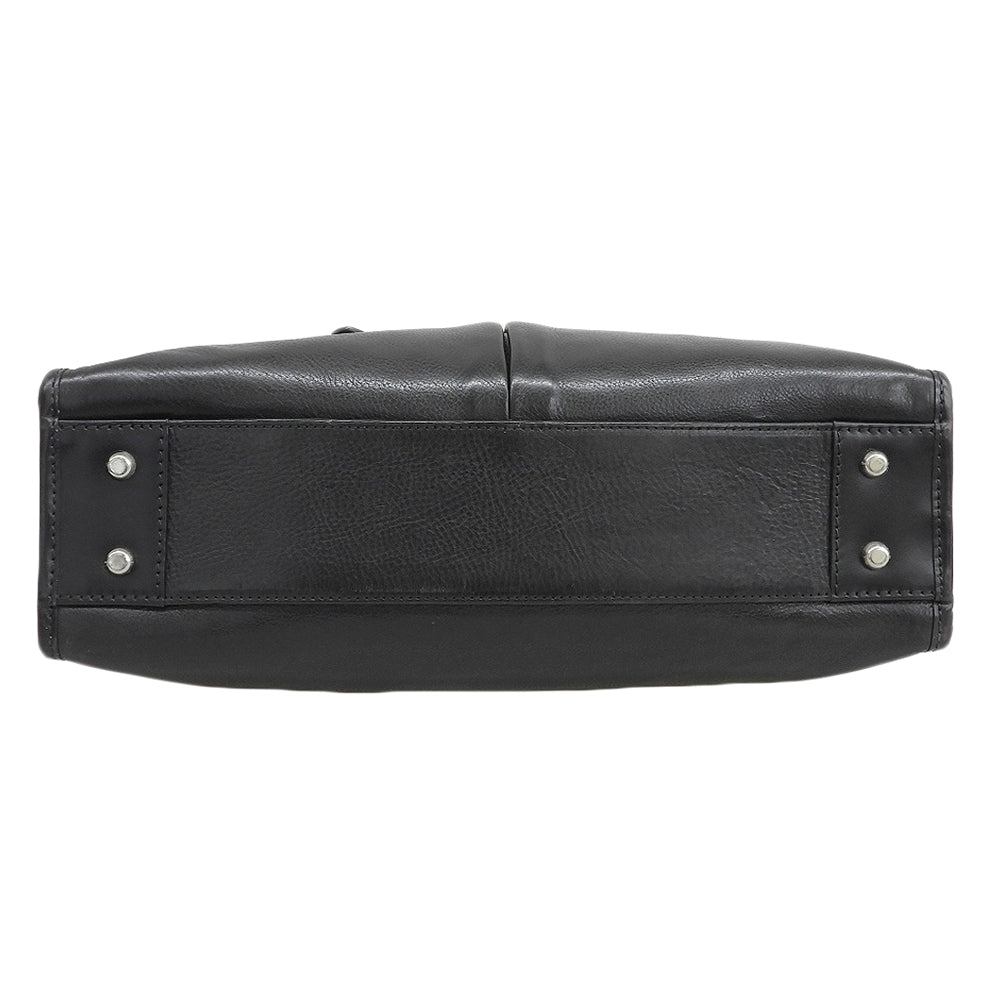 STEFANOMANO Stefano Mano Leather 2-Way Briefcase Business Bag Men's Black Business Bag Briefcase