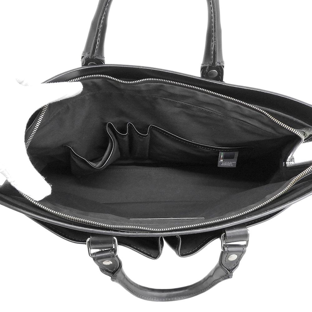 STEFANOMANO Stefano Mano Leather 2-Way Briefcase Business Bag Men's Black Business Bag Briefcase