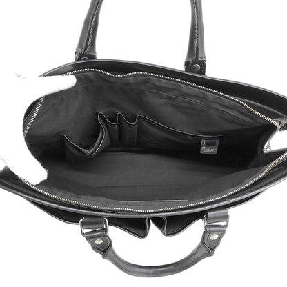 STEFANOMANO Stefano Mano Leather 2-Way Briefcase Business Bag Men's Black Business Bag Briefcase