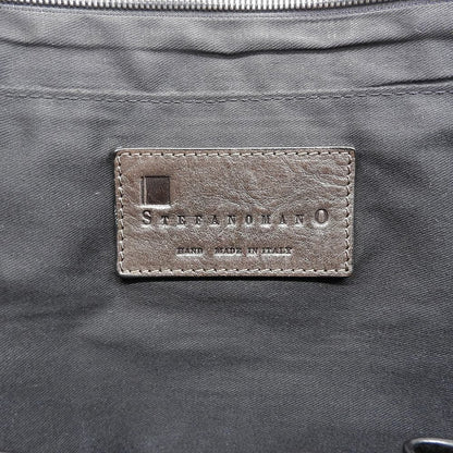 STEFANOMANO Stefano Mano Leather 2-Way Briefcase Business Bag Men's Black Business Bag Briefcase