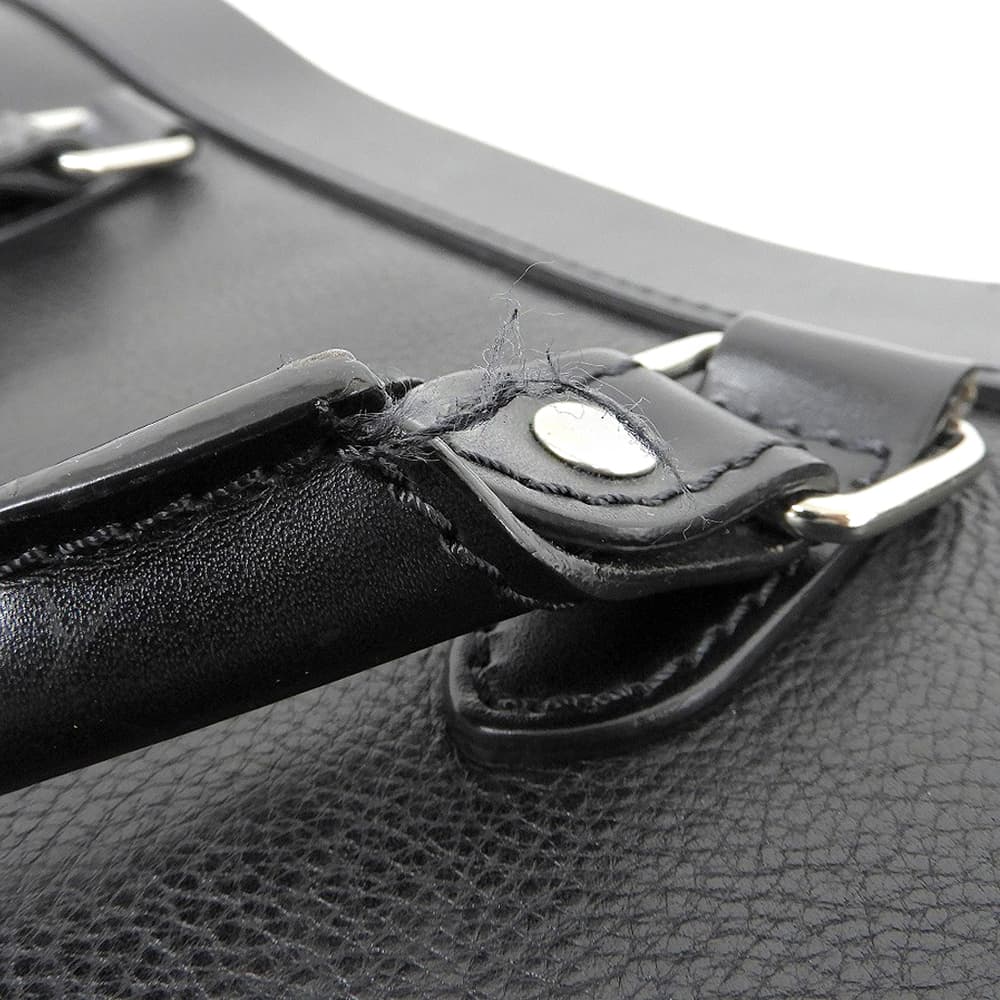STEFANOMANO Stefano Mano Leather 2-Way Briefcase Business Bag Men's Black Business Bag Briefcase