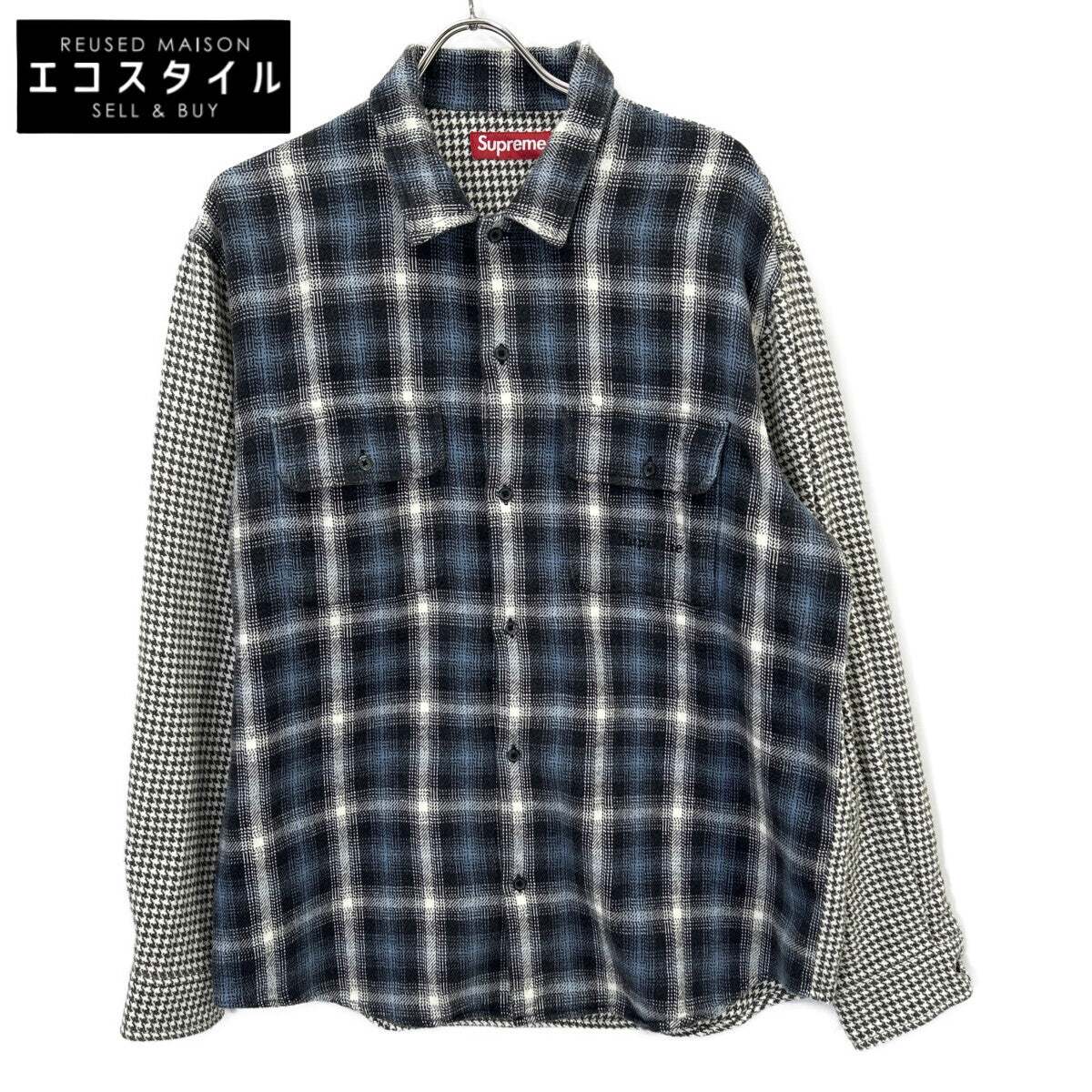 Supreme シュプリーム 23AW マルチカラー 総柄 Houndstooth Plaid Flannel Shirt トップス