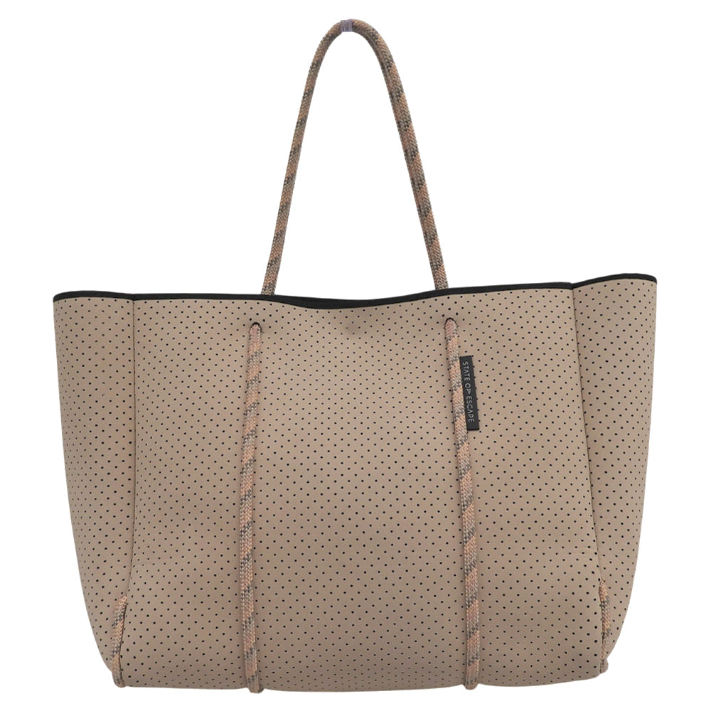 State of Escape Escape Tote Bag Women's Pink Beige Tote Bag