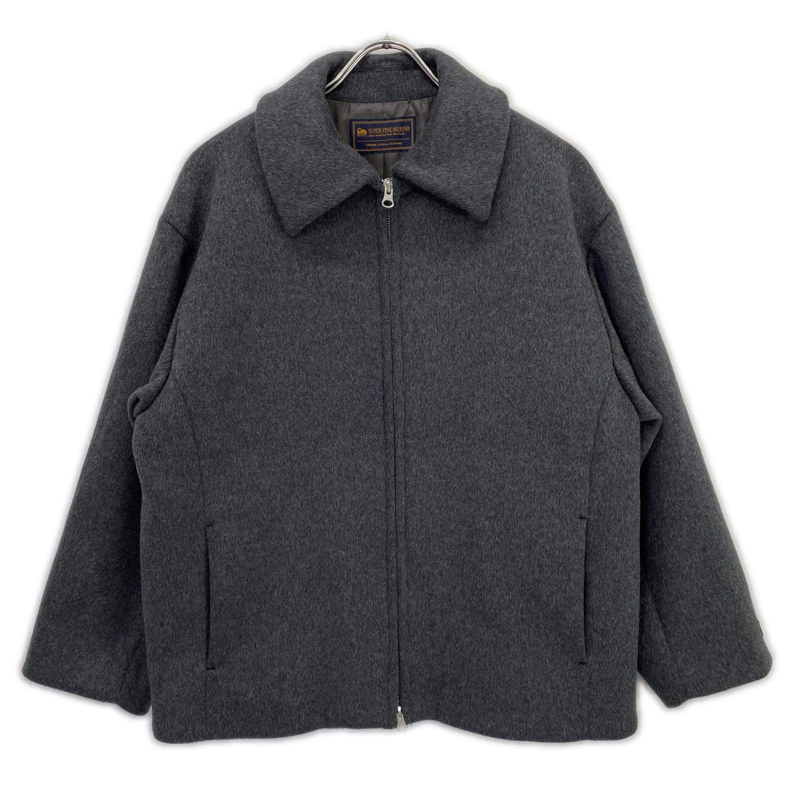 JOURNAL STANDARD relume ジャーナルスタンダード レリューム チャコール 25-020-462-7020 スーパーファインメリノ ジップアップコート ジャケット