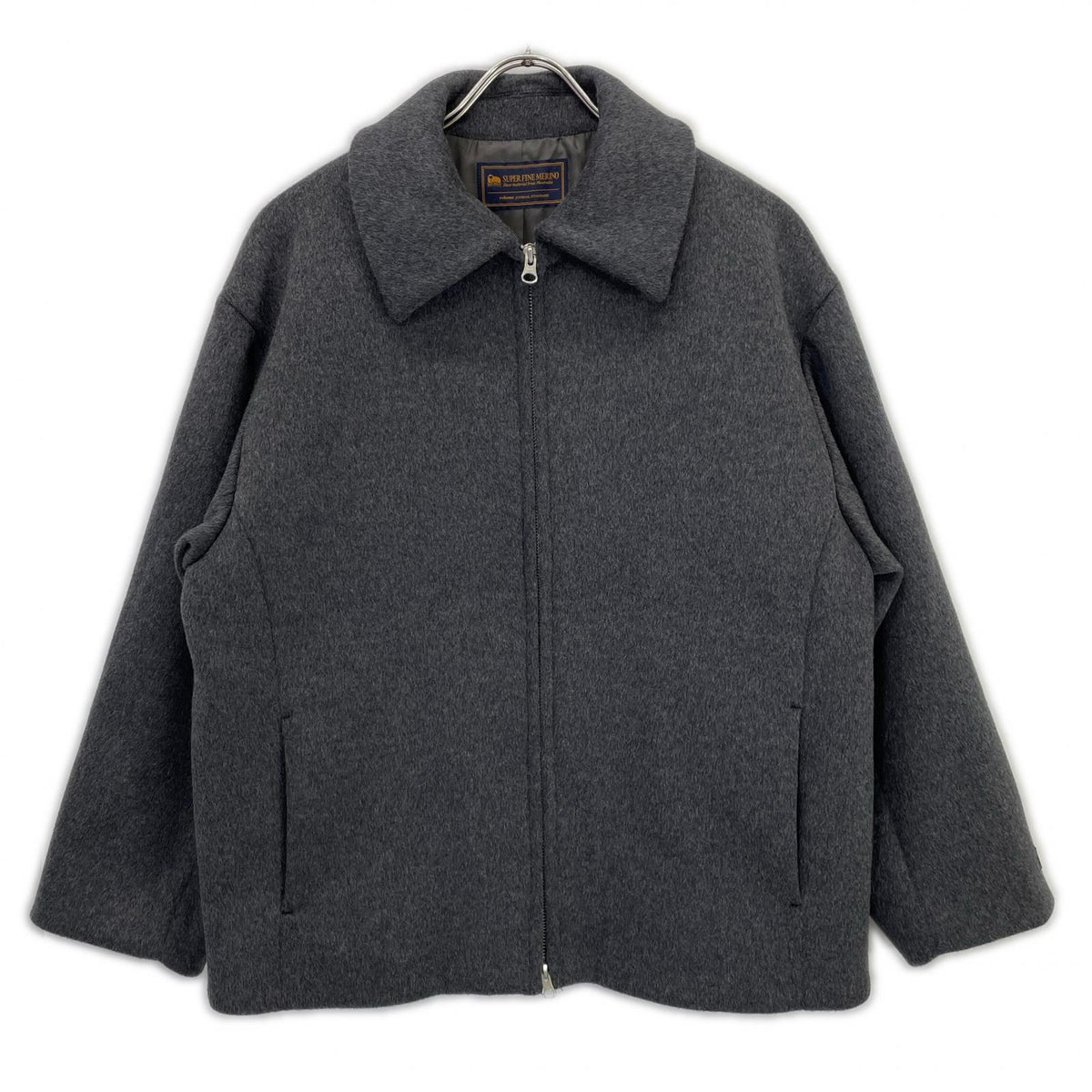 JOURNAL STANDARD relume ジャーナルスタンダード レリューム チャコール 25-020-462-7020 スーパーファインメリノ ジップアップコート ジャケット