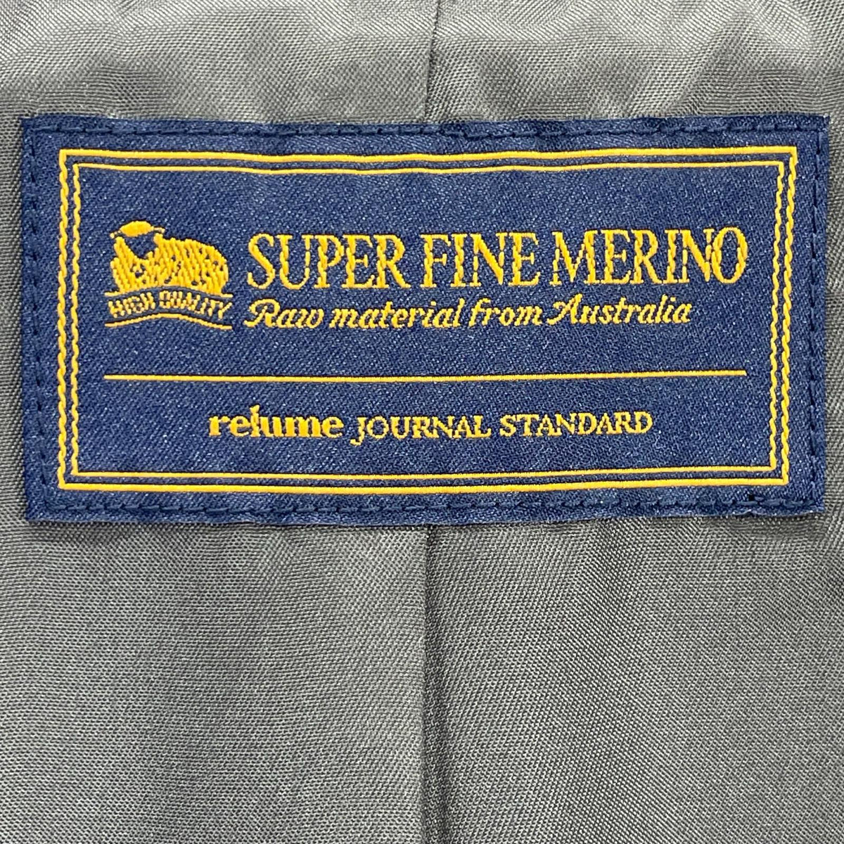 JOURNAL STANDARD relume ジャーナルスタンダード レリューム チャコール 25-020-462-7020 スーパーファインメリノ ジップアップコート ジャケット