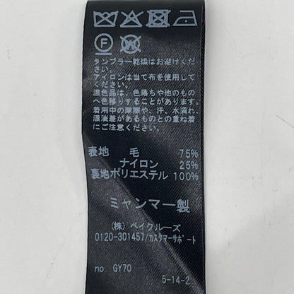 JOURNAL STANDARD relume ジャーナルスタンダード レリューム チャコール 25-020-462-7020 スーパーファインメリノ ジップアップコート ジャケット