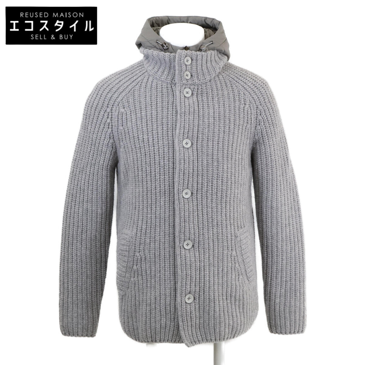 【美品/国内正品】MC000150U-700 连帽针织开衫/夹克 48 男士