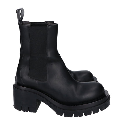 BOTTEGA VENETA ボッテガヴェネタ ブラック ラグチェルシーブーツ シューズ