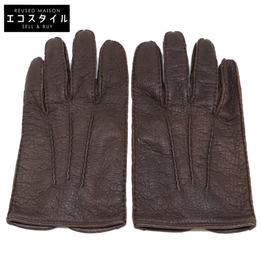 [Excellent Condition] 15-1043 Peccary Unlined Gloves 7 1/2 Men's