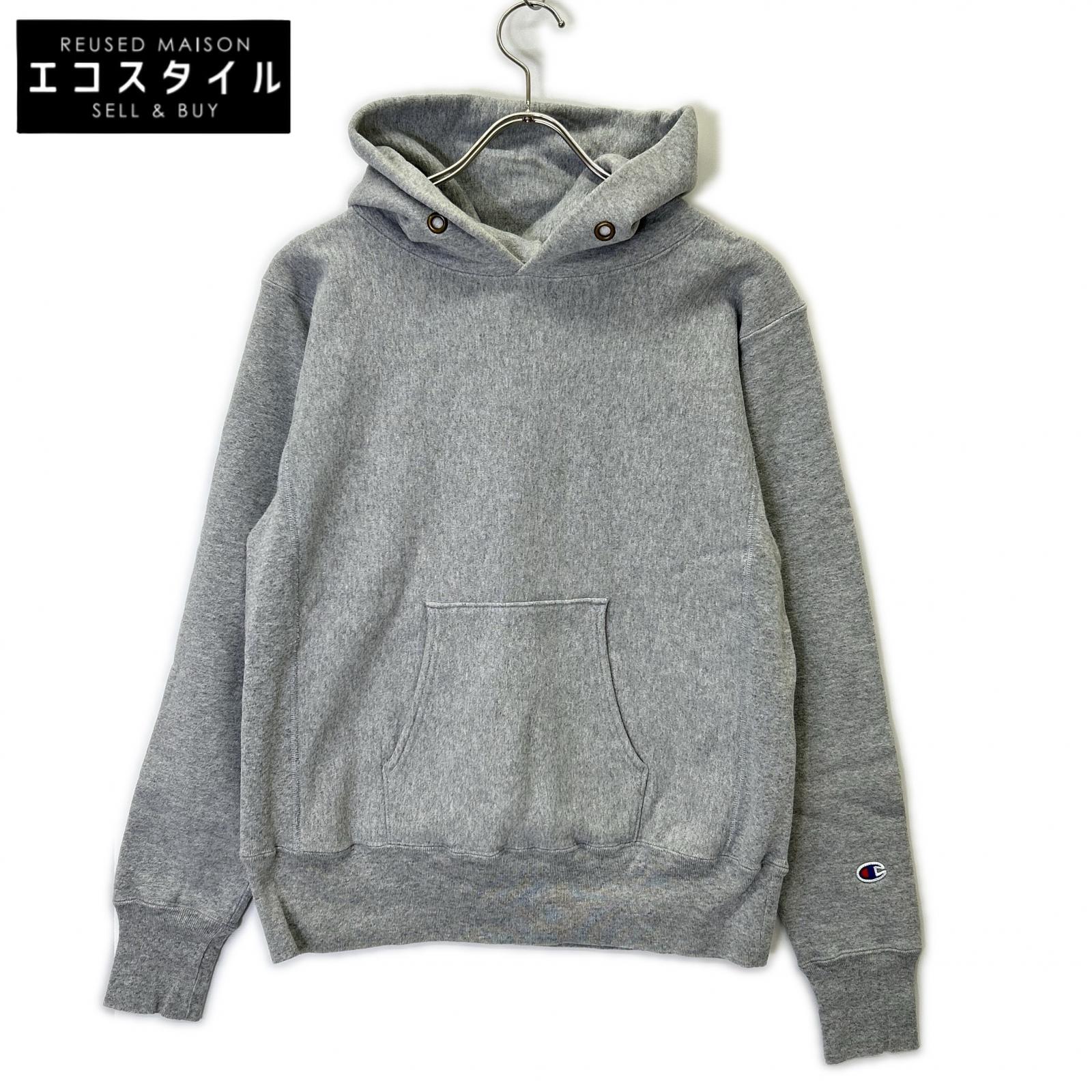 Champion チャンピオン グレー リバースウィーブ スウェットフーディ USA製 トップス
