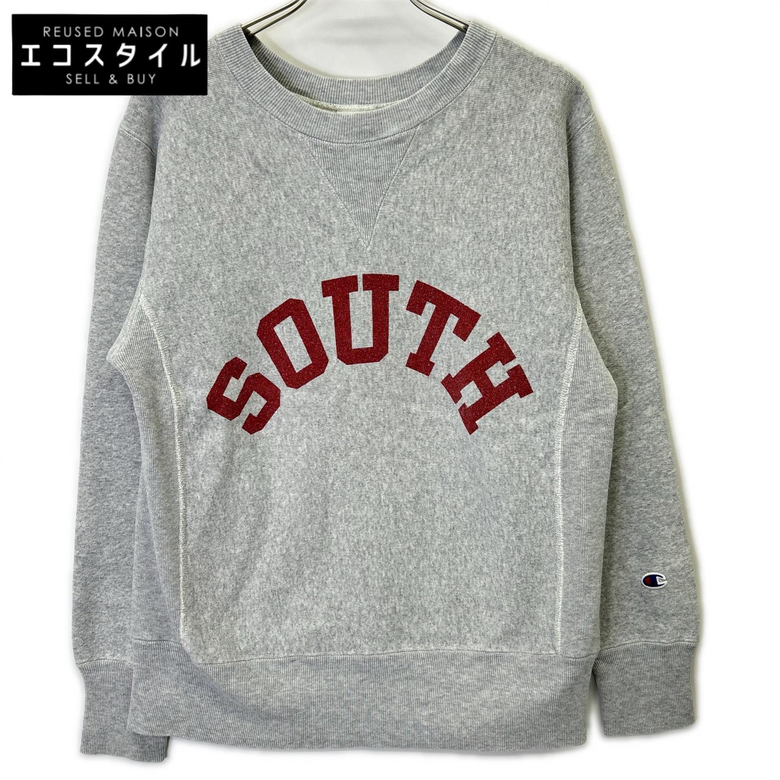 Champion チャンピオン グレー リバースウィーブ SOUTH スウェットシャツ トップス