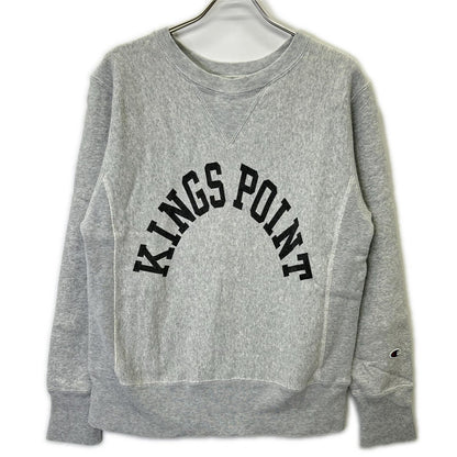Champion チャンピオン グレー リバースウィーブ KINGS POINT スウェットシャツ トップス