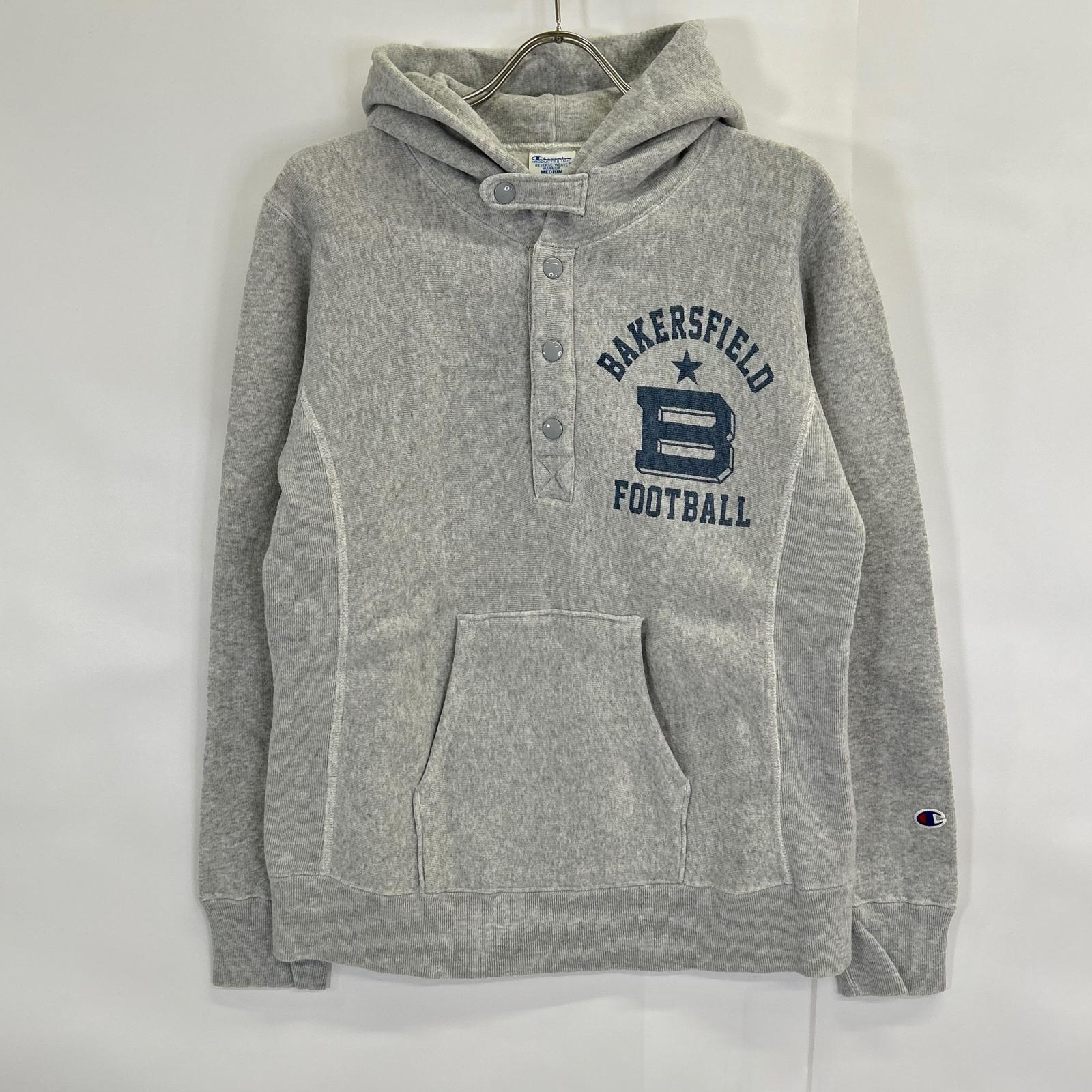 Champion 冠军 灰色 Reverse Weave KERN COUNTY 亨利领套头连帽衫 上衣