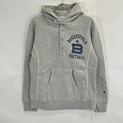 Champion 冠军 灰色 Reverse Weave KERN COUNTY 亨利领套头连帽衫 上衣