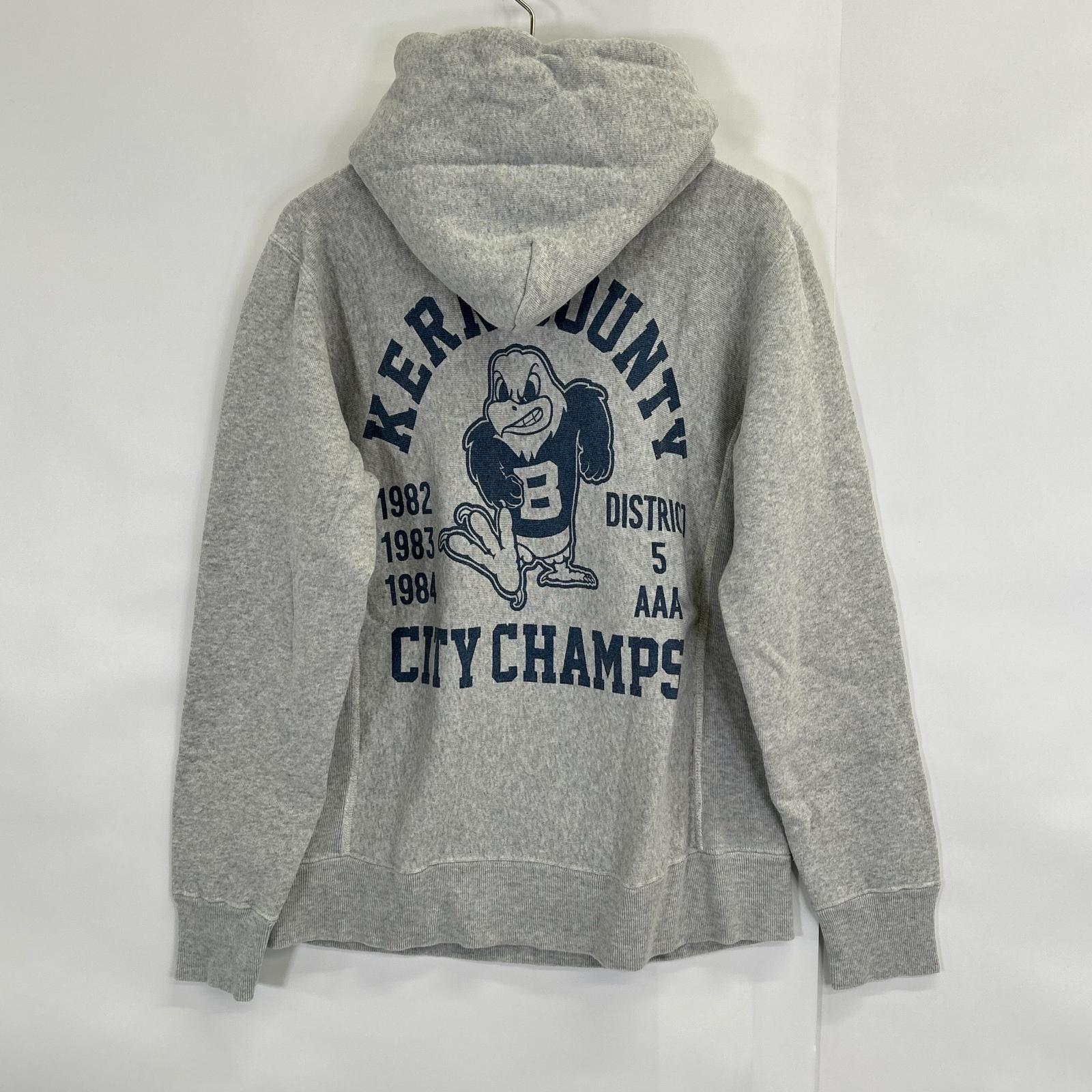 Champion 冠军 灰色 Reverse Weave KERN COUNTY 亨利领套头连帽衫 上衣