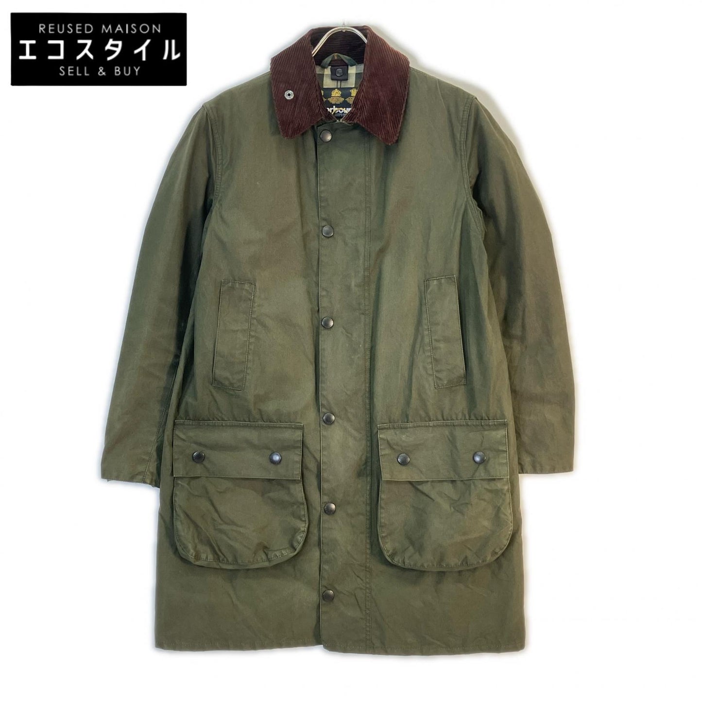 Barbour バブアー グリーン SL BORDER MWX0534SG91 ワックスドコットン コート コート